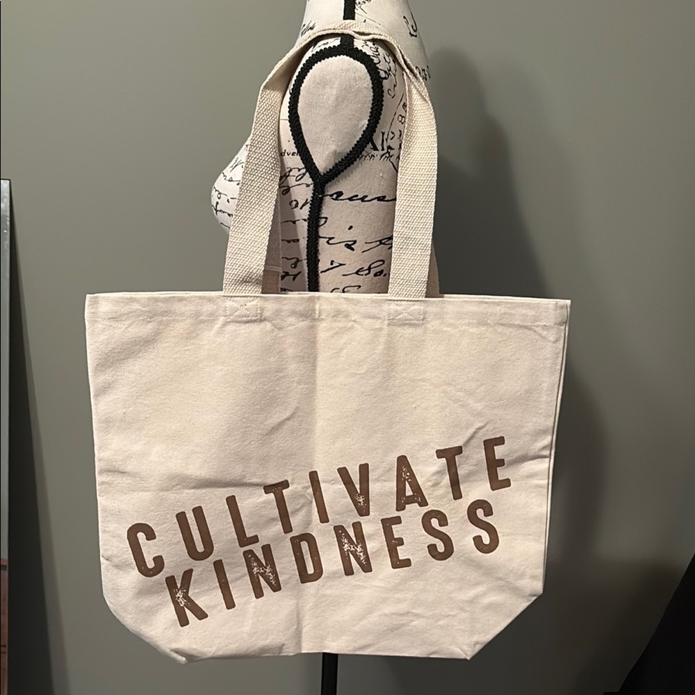 Cultivate Kindness Canvas Tote Bag
